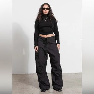 NWT Local European Parachute Pants - Black